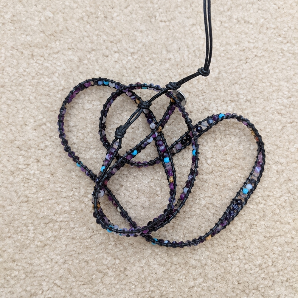 NWOT Victoria Emerson Beaded Wrap Bracelet